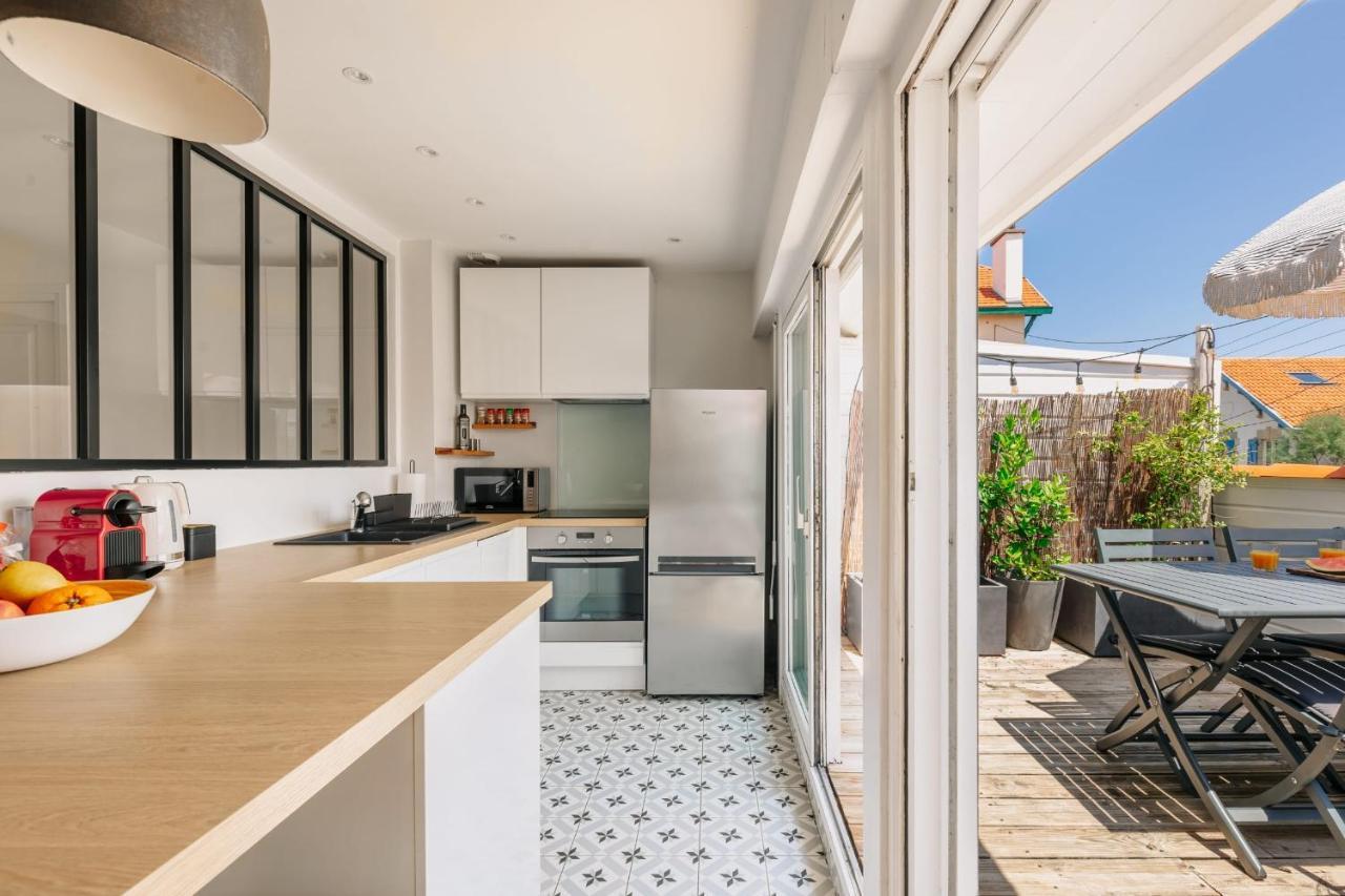 Little Bibi Terrace - Cote Des Basques And Private Garage Apartment Biarritz Bagian luar foto