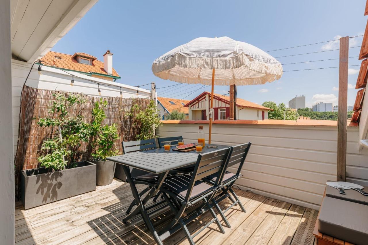 Little Bibi Terrace - Cote Des Basques And Private Garage Apartment Biarritz Bagian luar foto
