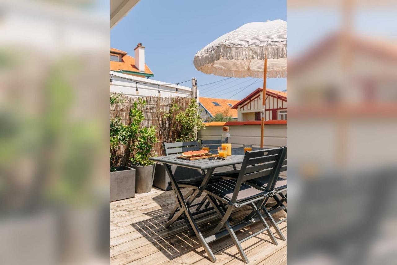 Little Bibi Terrace - Cote Des Basques And Private Garage Apartment Biarritz Bagian luar foto
